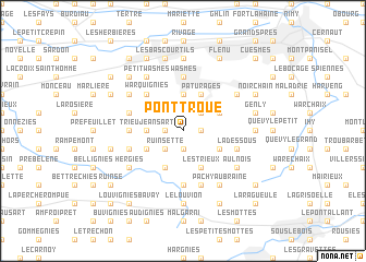 map of Pont Troué