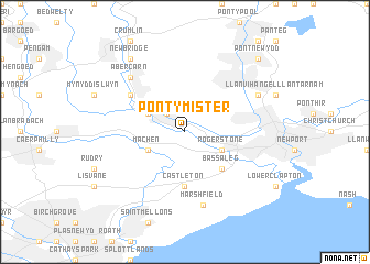 map of Pont-y-mister