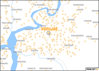 map of Ponujae