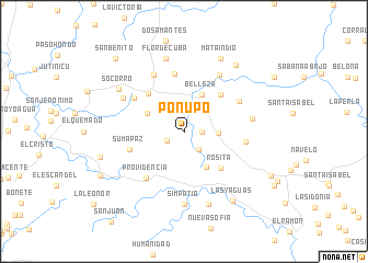 map of Ponupo
