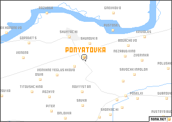 map of Ponyatovka