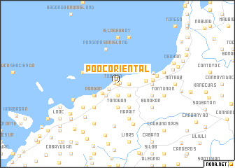 map of Pooc Oriental