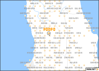 map of Poopo