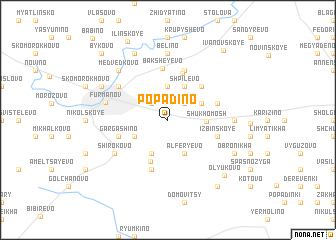 map of Popadino
