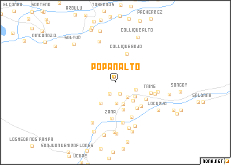 map of Popan Alto