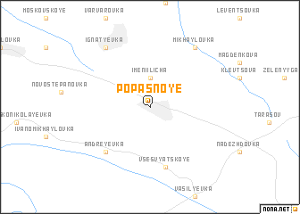 map of Popasnoye