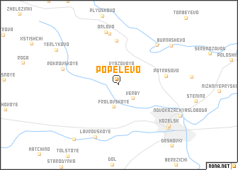 map of Popelëvo