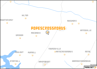 map of Popes Crossroads