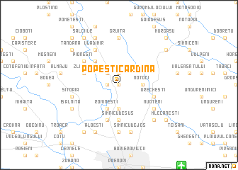 map of Popeşti Cardina
