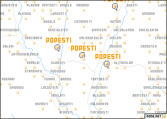 map of Popeşti