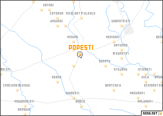 map of Popeşti