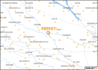 map of Popeşti