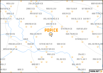 map of Popice