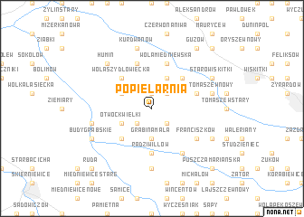 map of Popielarnia