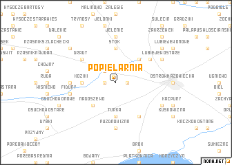 map of Popielarnia