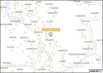 map of Popinarë