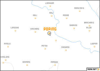 map of Poping