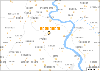 map of Pŏpkong-ni