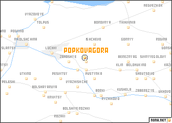 map of Popkova Gora