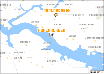map of Poplar Creek