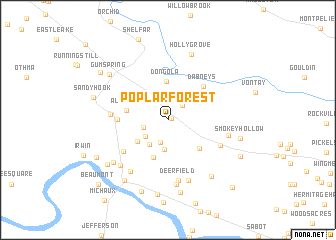 map of Poplar Forest