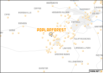 map of Poplar Forest