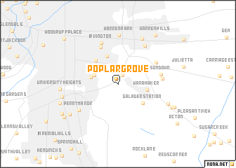 map of Poplar Grove