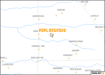 map of Poplar Grove