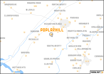 map of Poplar Hill