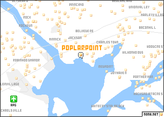 map of Poplar Point
