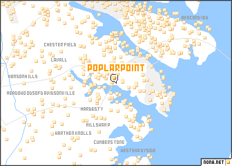 map of Poplar Point