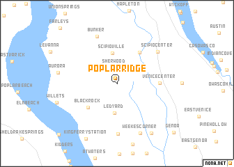 map of Poplar Ridge