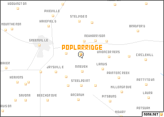 map of Poplar Ridge