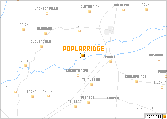 map of Poplar Ridge