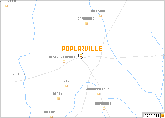 map of Poplarville