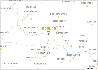 map of Poplar