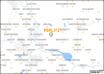 map of Pöplitz