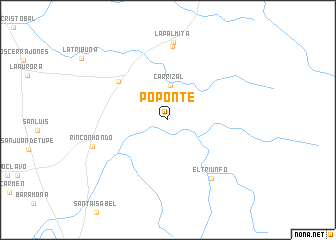 map of Poponte