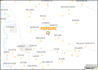 map of Popovac