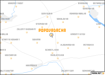 map of Popova Dacha