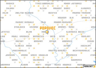 map of Popovec