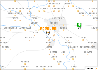 map of Popoveni