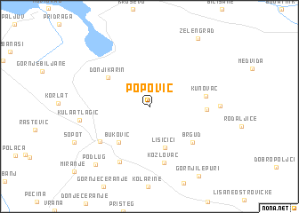 map of Popović