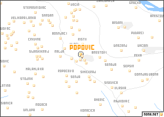 map of Popović