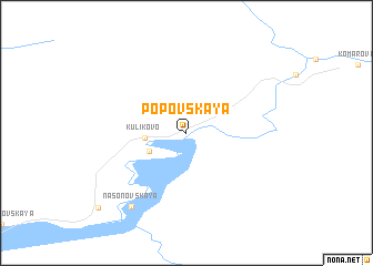 map of Popovskaya