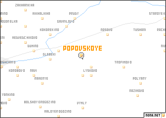 map of Popovskoye