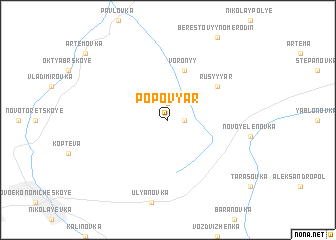 map of Popov Yar