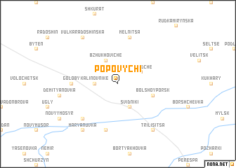 map of Popovychi
