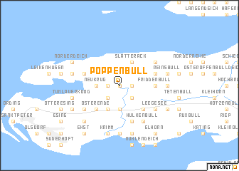 map of Poppenbüll
