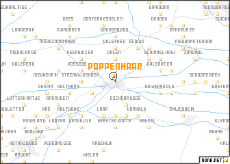 map of Poppenhaar